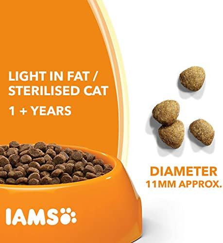 IAMS for Vitality Sterilised cat food - Dry food for sterilised/ castrated cats from 1 year with fresh chicken, 2 kg