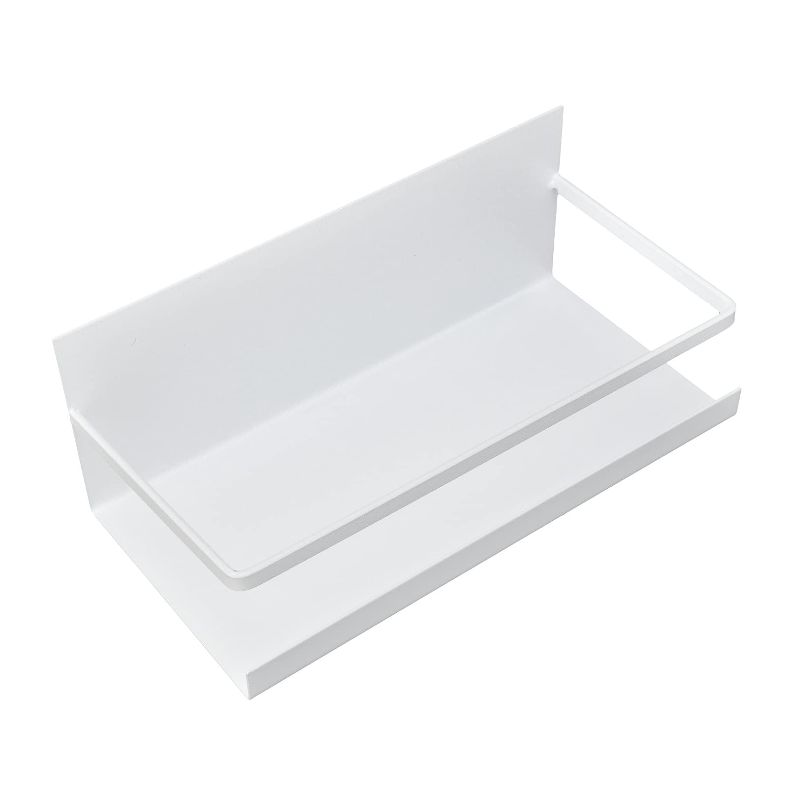 Gewürzregal, magnetisch, robust, für Kühlschrank, Küche, Gewürzregal für die Organisation des Hauses, 2 x für kleine Gegenstände (weiß)