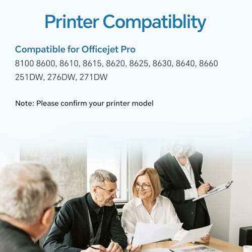 Image of 950XL and 951XL Ink Cartridges Combo Pack Compatible for HP 950 951 Ink Cartridge (Black, Cyan, Magenta, Yellow) 4-Pack Work with OfficeJet Pro 8600 8610 8620 8100 8630 8640 8660 76DW 251DW Printer