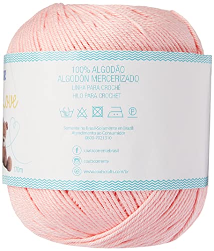 Linha Para Amigurumi, Corrente Amigulove, Coats Corrente, Rosa 25, 100 Gramas
