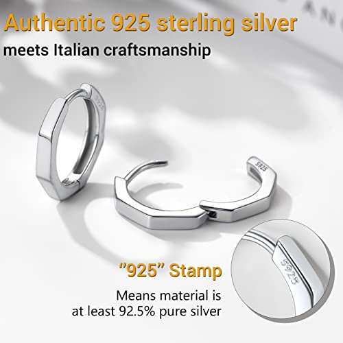 PROSILVER Orecchini a Cerchio Piccoli 10mm