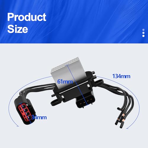 Image of HVAC Blower Motor Resistor Kit Compatible with Ford 2010-2017 Expedition 2010-2014 F150 2011-2017 Lincoln Navigator YH1829 Part Numbers BL3Z-19E624-A BL3Z19E624A YH-1829 YH1829
