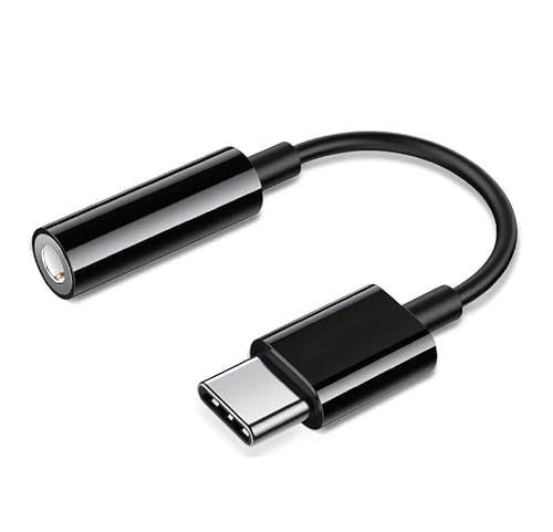 USB �^�C�v C ���� 3.5 �~�����[�g�� Aux �A�_�v�^ Typec 3.5 Ja-ck �I�[�f�B�I�P�[�u�� S23 S22 S21 S20 �p(Standard black)