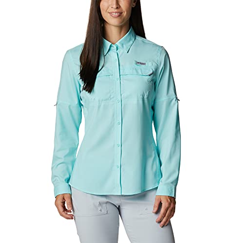 Columbia Women s Standard Lo Drag Long Sleeve Shirt, Gulf Stream, Small