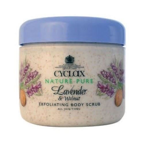12 Paquetes de Cyclax lavanda y nuez Exfoliante Exfoliante Corporal 300 ml