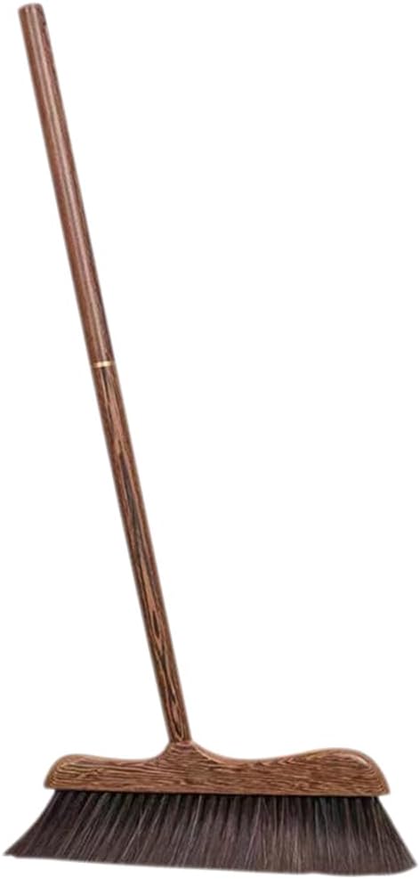 UNOMOR Handmade Soft Wood Broom - Long Handle Broom for Dust Removal, Kitchen Cleaning Sidewalk, Patio, Courtyard, Bathtub, and Floor Brush