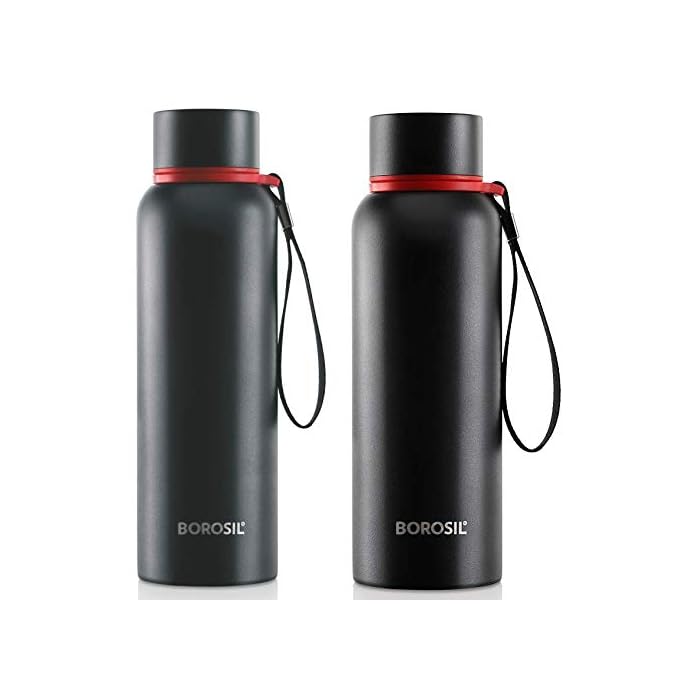 Buy Borosil Stainless Steel Hydra Trek Vacuum Insulated Flask Water