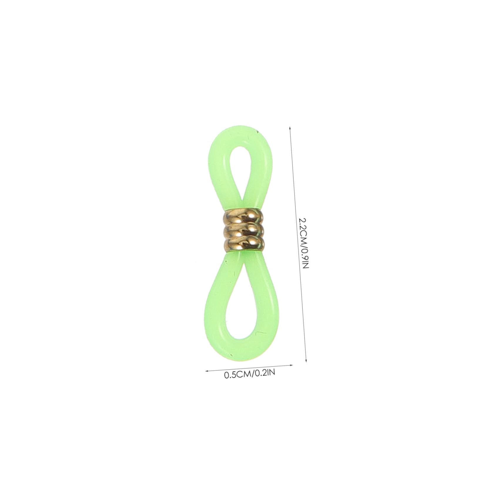 Toyvian 60 pièces Embouts de Chaîne Lunettes Silicone Antidérapants Réglables pour Soleil Connecteurs Pratiques et Durables pour Sport et Usage Quotidien