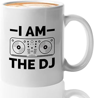 Disc jockey Coffee Mug 11oz White - I'm the DJ - radio performer shock video jockey radio announcer presenter
