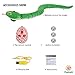 FauKait Remote Control Snake Toy RC&Robot Electric Snake Toy Fast Moving of Fake Rattlesnake Christmas Halloween Toys Party Favor Gifts Joke Prank for Kids Boys(Green)