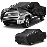 Tqcpkee 6 Layers Waterproof Truck Cover for Toyota Tundra 2007-2025 with Reflective Strips, All-Weather Custom...