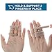 Finger Buddy Wraps, 12 PCS Finger Loops Tapes for Broken, Jammed, Swollen Finger or Dislocated Joint, Splints Brace for Pinky Ring Middle Index Trigger Finger, Toe Strap Bandage