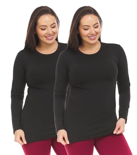 Thermajane Long Sleeve Thermal Shirts for Women Cold Weather, Womens Thermal Underwear Tops, Base Layer Women Thermal