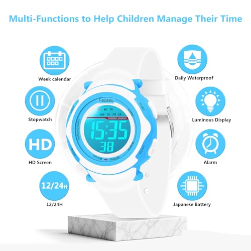 Image of Kids Digital Watch for Girls Boys,Children's Waterproof Colorful Light UP Outdoor Sport Watch with Stopwatch Alarm-Kids Gifts for Girls Boys