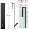 PMMASTO 7.5" Extended Shower Door Hooks (2-Pack) - Heavy Duty Stainless Steel For Frameless Glass Doors