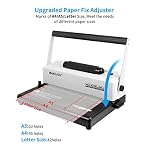 MAKEASY Coil Spiral Binding Machine 4:1 pitch - Manual Hole Punch - Electric Coil Inserter - Adjustable Side Margin - for Letter Size/A4/A5, Comes with 1 Box 5/16'' Plastic Coil Binding Spines & Plier - Image 2