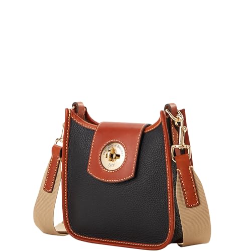 Dooney & Bourke Handbag, Pebble Turnlock Messenger 20 | Caramel2