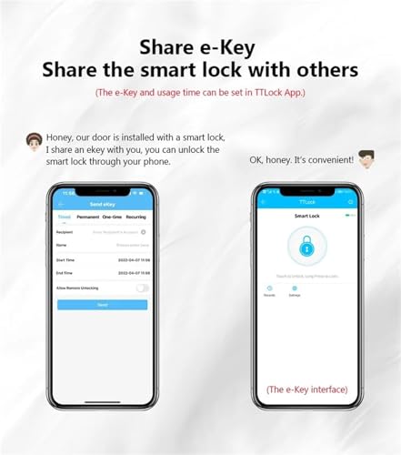 Serrure connectée poignée empreinte digitale code et clé pour porte intérieure - 4