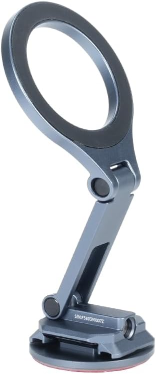 F22&F38 Magnetic Phone Holder with 1/4" Threaded Hole and Sticky Adhesive Base for Car, Laptop, Camera Cage, Tripod, and Selfie Stick - F38B3A11