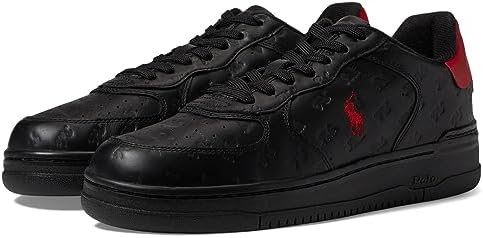 POLO RALPH LAUREN Logo Emboss Nappa-Masters CRT-SK-LTL Black | Image 3