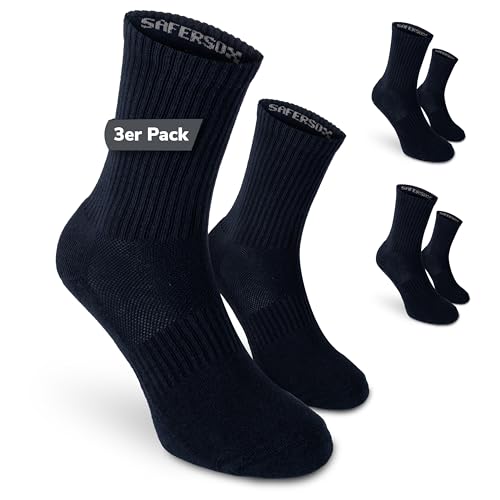 Chaussettes anti-moustiques Safersox, 3 Paires, Marine, 43-46