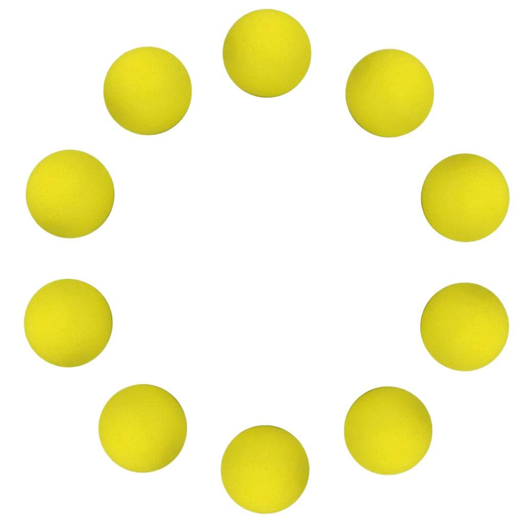 Amagogo 10Pcs Sponge Golf Ball ing Tennis Practice Balls, Yellow, 42mm