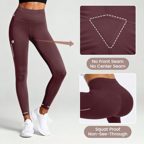 Image of Running Leggings for Women High Waisted Compression Pants for Yoga Workout