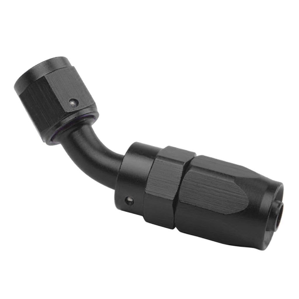 CYDZSRA Degree AN6 Hose End Fitting Stable Efficient Enhancements Black 45°
