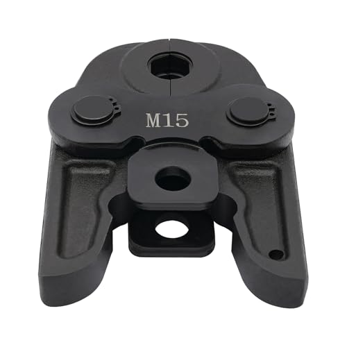 JUDEMII Mordaza de prensado con inserto de crimpado de 15 mm para herramientas de prensado, φ15-28 mm, mordaza de 42CrMo para tubo de 0,8-1,2 mm (M15), mordaza de prensa para tubos compuestos para