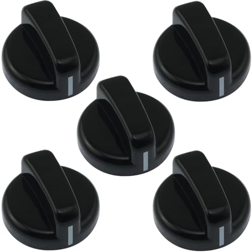 BLLNDX 5PCS Gas Cooker Tabletop Knob Ignition D-Shaped Stem Lighter Universal Switch Plastic for Patio Heater Gas Fireplace BBQ Replacement Parts