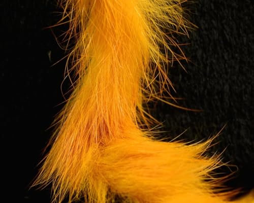 Hareline Fly Tying Magnum Rabbit Strips - Wide Rabbit Fur Strip Material for Streamers, Pike, Musky & Saltwater Flies
