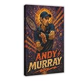 ZYGNBHL Poster für Wohnzimmer, berühmter Tennisspieler, 