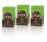 David Rio Tortoise Green Tea Chai Display I 36 x 28g Sachets I mit echten Zutaten I grünem Tee, Honig, Vanille & Zimt, milder Chai Tee mit Koffein