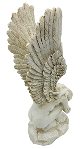 Estatua de jardín ángel llorón para duelo al aire libre