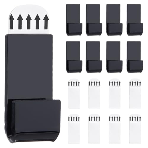PH PandaHall 36Pcs Vinyl Record Wall Mount Display Self Adhesive Vinyl Shelf Acrylic No Drill Storage Shelf Stand Racks for Album Covers Card Collection Display Home Wall Decor, Black