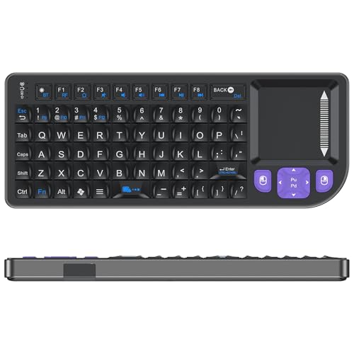 All-in-One Bluetooth Keyboard with Touchpad – Sturdy Aluminum Frame, Rechargeable & Portable – Seamless Connectivity for iPad, Mac, PC – The Perfect Companion for Smart Home, IT Tech & Field Service.
