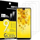 NEW'C 3 Stück für Wiko View 2 für Panzerglas, Frei von Kratzern, 9H Festigkeit, HD Bildschirmschutzfolie, 0.33mm Ultra-klar, Ultrawiderstandsfähig