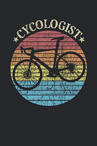 Biker Bicycle Road Bike Cycologist Cycopath Bike MTB Retro Vintage: NOTEBOOK - Funny cyclist bike gift, gift idea - A5 (6x9) - 120 pages - LINED - ... sketch, gift, birthday, funny, mountain bike