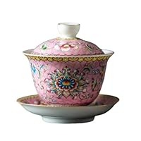 Amazon.co.jp: pisipe 中国伝統茶器カンフー茶碗蓋とソーサー