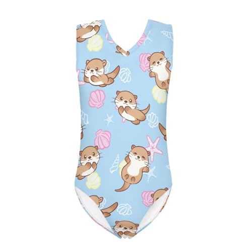 Image of INSTANTARTS Leopard Leotard Girl Gymnastics Toddler Tank Biketards One Piece