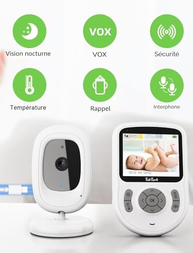 Babyphone vidéo TakTark conversation bidirectionnelle pour rassurer bébé - 3