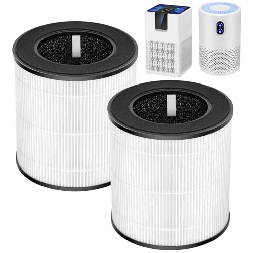 Image of B-D02L Air Purifier Replacement Filter, Compatible with MOOKA and KOIOS B-D02L Air Purifiers, VEWIOR B-D02U Air Purifier, 3-in-1 HEPA Air Filter for B-D02L and B-D02U Air Purifiers, 2 Pack