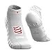 Compressport Pro Racing Socks v3.0 Run Low Chaussette Running Adulte Unisexe, Blanc, T3