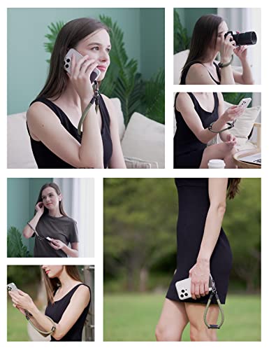 Project-Cb Hand Wrist Phone Strap,Phone Lanyard Patch ×2,Cell Phone Case Holder,Wristlet Strap For Key,Airpods,Camera (Orange, 15.7Inch) #TOP4