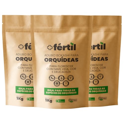 Combo de 3 Adubos Bokashi Para Orquídeas 1 Kg