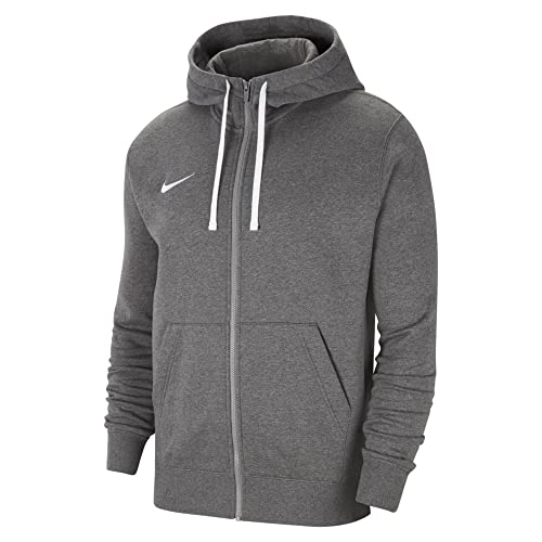 Nike Herren M Nk Flc Park20 Fz Hoodie Und Reißverschluss -Sweatshirt, Charcoal Heathr/White/White, L EU – Ansicht 1