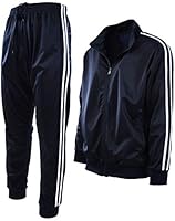 Algopix Similar Product 8 - Mens Athletic 2 Piece Tracksuit Set S