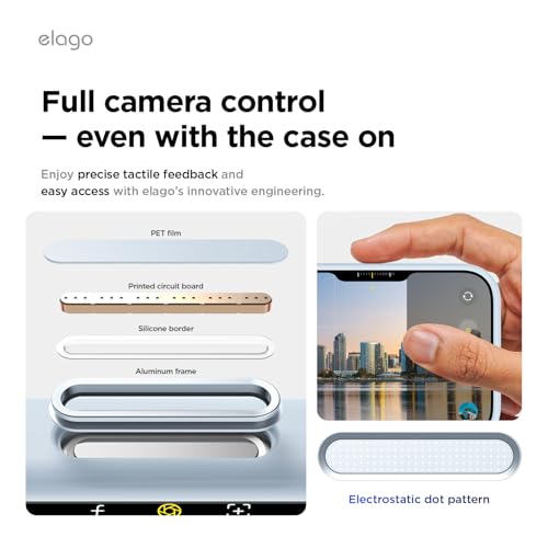 Image of elago for iPhone Air Case, Premium Magnetic Silicone Case, Compatible with MagSafe, Liquid Silicone Material, Protective Cover, Shockproof, Slim Phone, 6.5 inch (Light Blue)