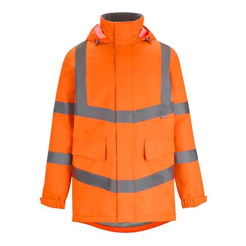 Regatta Professional Herren Warnschutz Pro Contract Dover Waterproof Jacke Insulated Parka Coat
