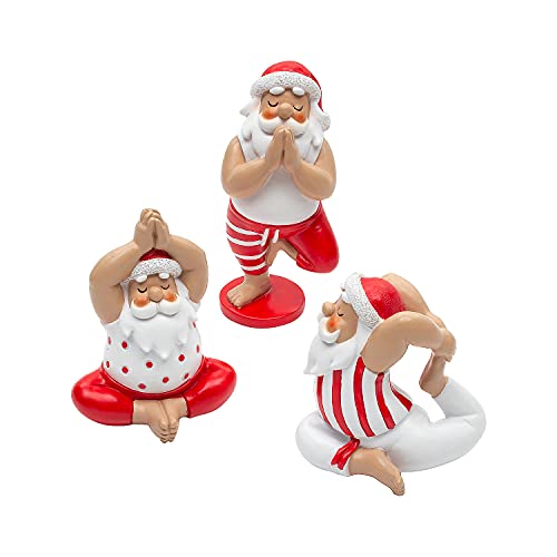 Fun Express Yoga Santa Figurines (Set of 3)